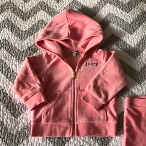 Juicy Couture Velour Track Suit for 6/12 months
